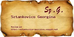 Sztankovics Georgina névjegykártya